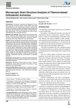 Microscopic Grain Structure Analysis of Titanium
