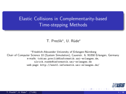 Elastic Collisions in Complementarity-based Time