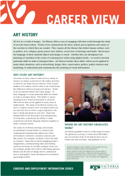Art History - Victoria University of Wellington