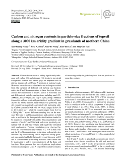 Carbon and nitrogen contents in particle&ndash;size