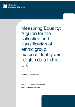 Measuring Equality - Office for National Statistics