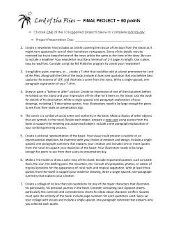 Lord of the Flies Project Suggestions