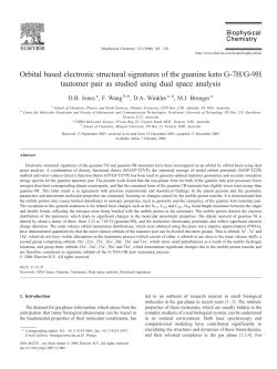 Orbital based electronic structural signatures of the guanine keto G