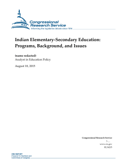 Indian Elementary-Secondary Education