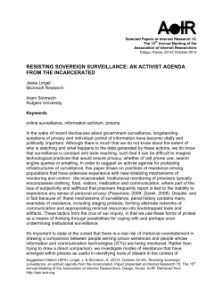 Print this article - AoIR Selected Papers of Internet Research