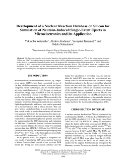 Development of a Nuclear Reaction Database on Silicon for