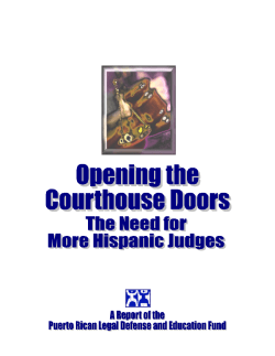 The Need for More Hispanic Judges - National Institute for Latino
