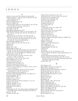 index - Kansas Historical Society