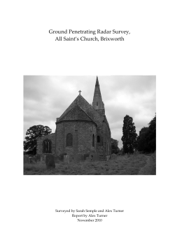 Ground Penetrating Radar Survey, All Saint`s Church, Brixworth