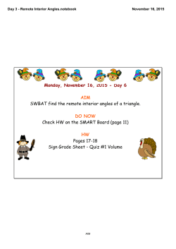 Day 3 - Remote Interior Angles.notebook
