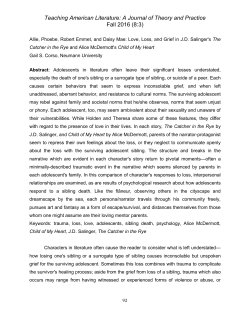 Teaching American Literature: A Journal of Theory and