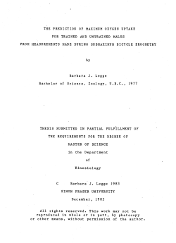 The prediction of maximum oxygen uptake for trained and untrained