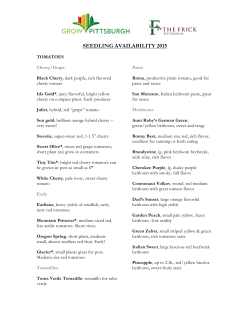 the seedlings we`ll have available