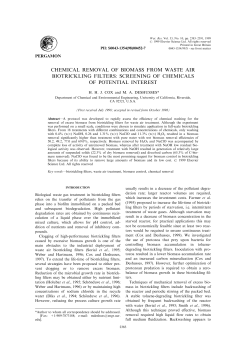 chemical removal of biomass from waste air biotrickling filters
