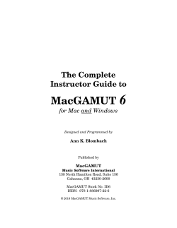 MacGAMUT Instructor Guide 6