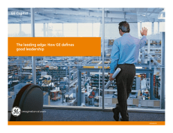 The leading edge: How GE defines good leadership