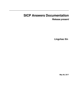 SICP Answers Documentation