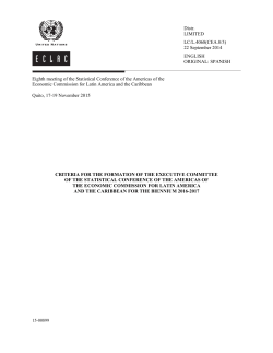 Criteria for the formation of the Executive Committee