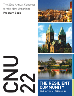CNU 22 Program - Congress for the New Urbanism