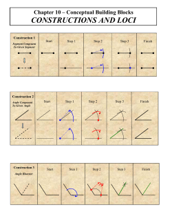 CONSTRUCTIONS AND LOCI
