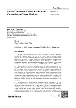 Dubrovnik Action Plan