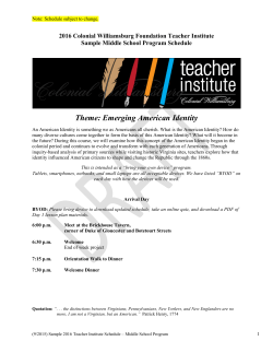 Theme: Emerging American Identity