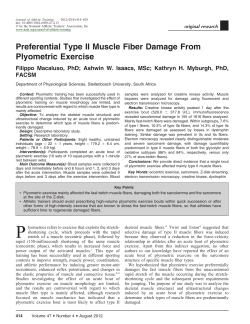 Preferential Type II Muscle Fiber Damage From