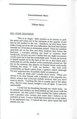 Transcontinental Blues - Digital Commons @ Butler University