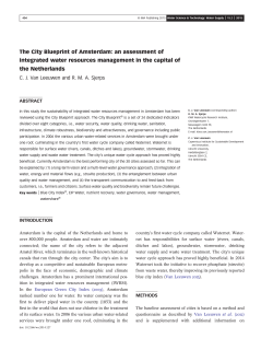 The City Blueprint of Amsterdam: an assessment of