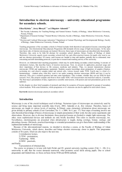 Introduction to electron microscopy
