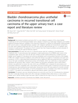 Bladder chondrosarcoma plus urothelial carcinoma in recurred