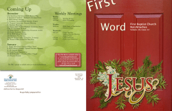 Coming Up - fbcnatchitoches