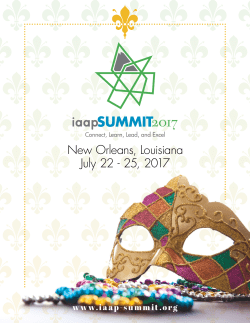 New Orleans, Louisiana July 22 - 25, 2017