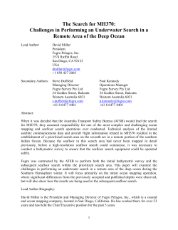 The Search for MH370: Challenges in Performing an