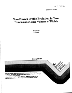 Non-Convex Profile Evolution in Two Dimensions Using Volume of