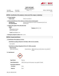 SAFETY DATA SHEET C2H4 0,5