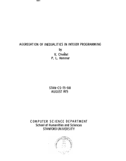 AGGREGATION OF INEQUALITIES IN INTEGER PROGRAMMING V