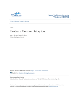 Exodus: a Mormon history tour