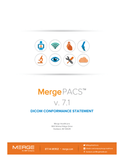 Merge PACS 7.1.1 DICOM Conformance Statement