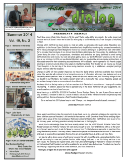 news sum 14 - The New Jersey Watercolor Society