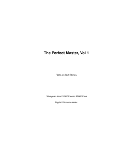 The Perfect Master, Vol 1