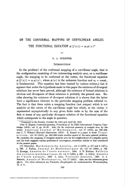 ON THE CONFORMAL MAPPING OF CURVILINEAR ANGLES. THE