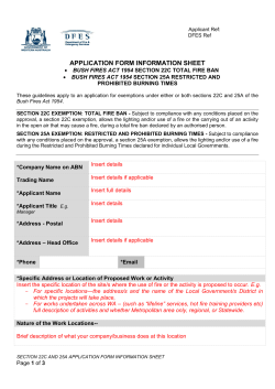 application form information sheet