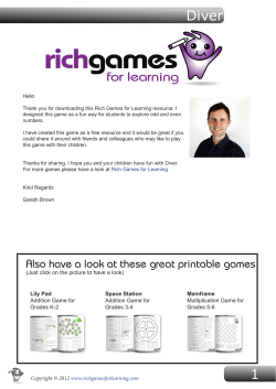 Diver odd - even game