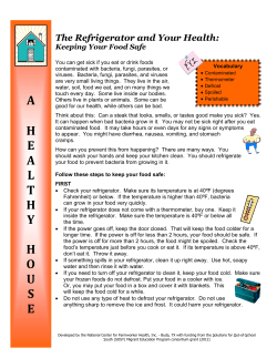 The Refrigerator and Your Health