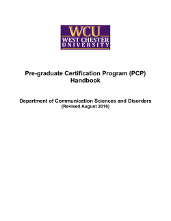 Handbook - West Chester University