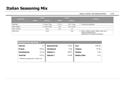 Italian Seasoning Mix