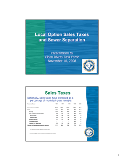 Local Option Sales Tax - November 2008