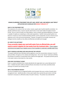 If you currently irrigate your yard with water from an affected lake