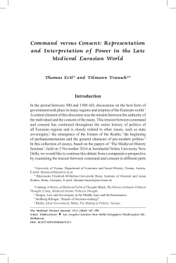 Command versus Consent: Representation and Interpretation of